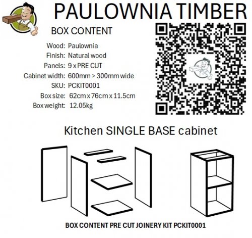 KITCHEN BASE CABINET KIT PRE CUT